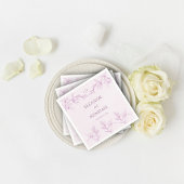 Timless Flower Monogram Weddenschap Servet