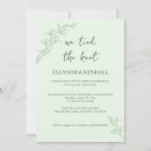 Timless Flower "Tied the Knot" Weddenschap Kaart (Voorkant)