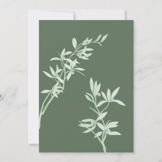 Timless Flower "Tied the Knot" Weddenschap Kaart (Achterkant)