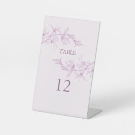Timless Flower Weddenbank Number Reclamebord Met Voetstuk