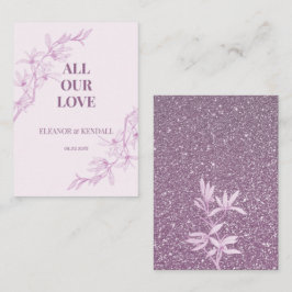 Timless Flower Weddenschap Bedankt Informatiekaartje