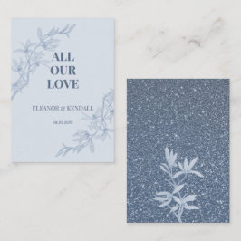 Timless Flower Weddenschap Bedankt Informatiekaartje