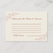 Timless Flower Weddenvice Informatiekaartje (Voorkant)