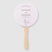 Timless Flower Wedding Handwaaier (Voorkant)
