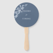 Timless Flower Wedding Handwaaier (Achterkant)