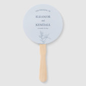 Timless Flower Wedding Handwaaier (Voorkant)