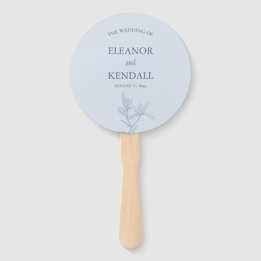 Timless Flower Wedding Handwaaier (Voorkant)