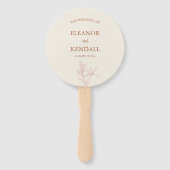 Timless Flower Wedding Handwaaier (Voorkant)