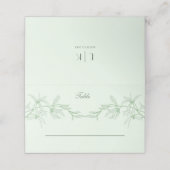 Timless Flower Wedding Plaatskaartje (Buitenkant ongevouwen)