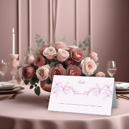 Timless Flower Wedding Plaatskaartje