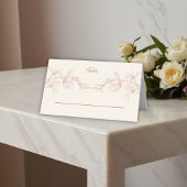 Timless Flower Wedding Plaatskaartje