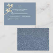 Timless Flower Wedding RSVP Informatiekaartje (Voorkant / Achterkant)