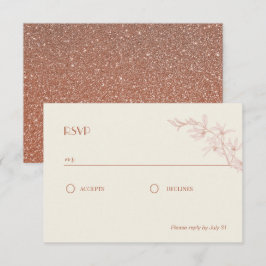 Timless Flower Wedding RSVP Informatiekaartje