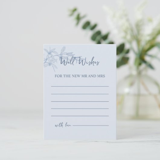 Timless Flower Wish Briefkaart (Staand voorkant)
