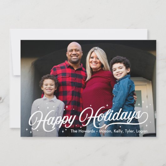 Timless Glow Prettige feestdagen Editable-kleurenk Feestdagenkaart (Voorkant)