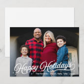 Timless Glow Prettige feestdagen Editable-kleurenk Feestdagenkaart (Voorkant / Achterkant)