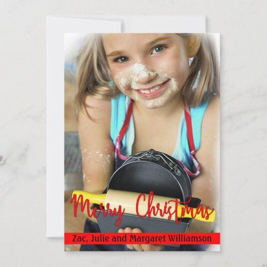 Timless Moderne Kerstmis Feestdagenkaart (Voorkant)