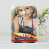 Timless Moderne Kerstmis Feestdagenkaart (Staand voorkant)