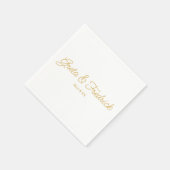 Timless Simple Minimal White Gold Script Servet (Hoek)