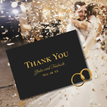Timless Simple Minimalist Charcoal Gold Wedding