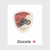 Timmelsjoch - passo del rombo motorfiets sticker (Vel)