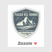 Timmelsjoch - Passo del Rombo motorrit Sticker (Vel)
