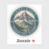 Timmelsjoch - Passo del Rombo motorrit Sticker (Vel)