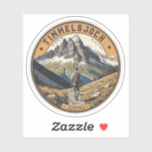 Timmelsjoch - Passo del Rombo motorrit Sticker (Vel)
