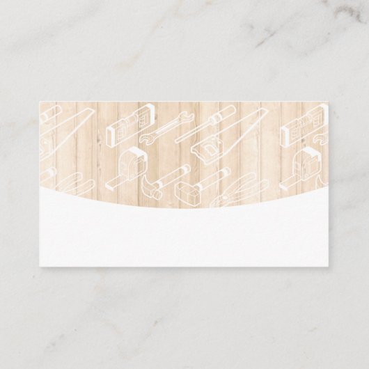 timmergereedschap | hardhouten panelen visitekaartje (Achterkant)