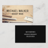 timmergereedschap | Hardware | houtbewerking Visitekaartje (Voorkant / Achterkant)