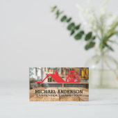 Timmergereedschap in de werkplaats | Home Fixes Visitekaartje (Staand voorkant)