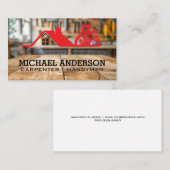 Timmergereedschap in de werkplaats | Home Fixes Visitekaartje (Voorkant / Achterkant)