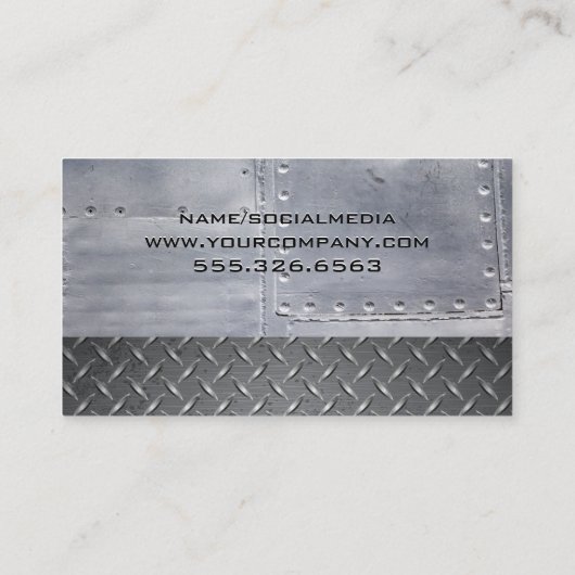 timmergereedschap | Steel Borden klinknagels | ind Visitekaartje (Achterkant)