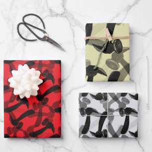 Timmerhamers op Mancave Inpakpapier Vel