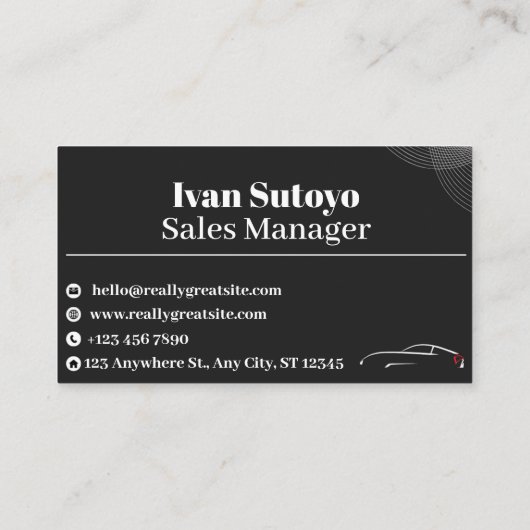 Timmerman — Automotive Care & Vehicle Enhancement Visitekaartje (Achterkant)