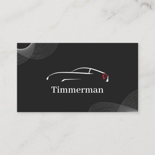 Timmerman — Automotive Care & Vehicle Enhancement Visitekaartje (Voorkant)