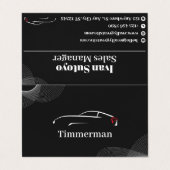 Timmerman — Automotive Care & Vehicle Enhancement Visitekaartje (Buitenkant ongevouwen)