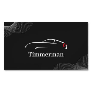 Timmerman — Automotive Care & Voertuigverbetering Magnetisch Visitekaartje