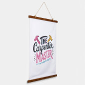 Timmerman baas  hangend wandkleed (Gebogen)