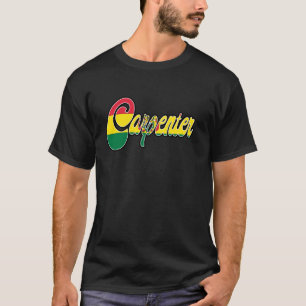 Timmerman Boliviaanse Vintage Erfgoed DNA Vlag T-shirt