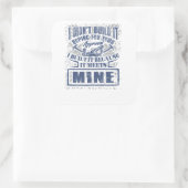 Timmerman Bouwvakker Ik niet Vierkante Sticker (Tas)