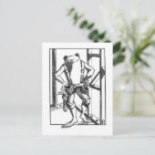 timmerman briefkaart (Staand voorkant)