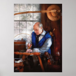 Timmerman - De Houtdraaier Poster