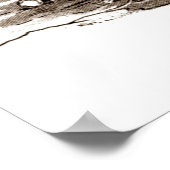 timmerman en parijs in het Poster Sepia (Hoek)