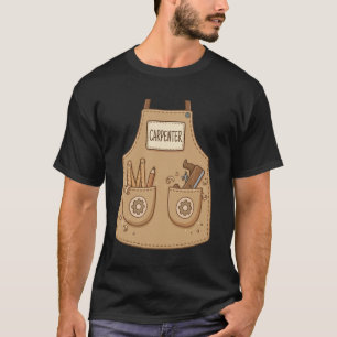 Timmerman Grappig Cute Schort Houtbewerking Klusje T-shirt