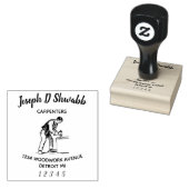 Timmerman, houtbewerker, handelaar rubberstempel (Gestempeld)