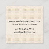 timmerman houtbewerker Visitekaartje (Achterkant)