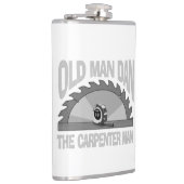 Timmerman houtbewerking Oud Man Dan Lumber Bouwer Heupfles (Rechts)