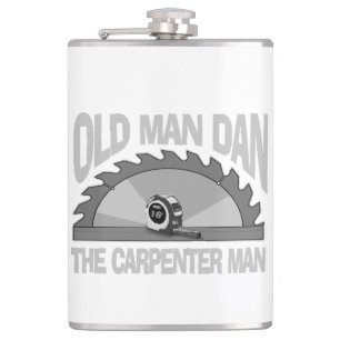 Timmerman houtbewerking Oud Man Dan Lumber Bouwer Heupfles
