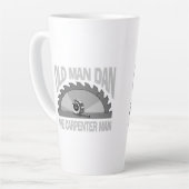 Timmerman houtbewerking Oud Man Dan Lumber Bouwer Latte Mok (Linkerhoek)